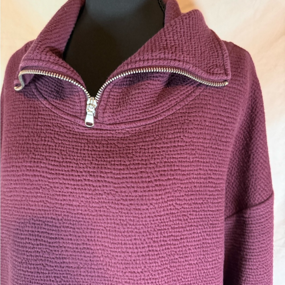 Calia Cloud Luxe Partial-Zip Pullover Sweatshirt - image 3